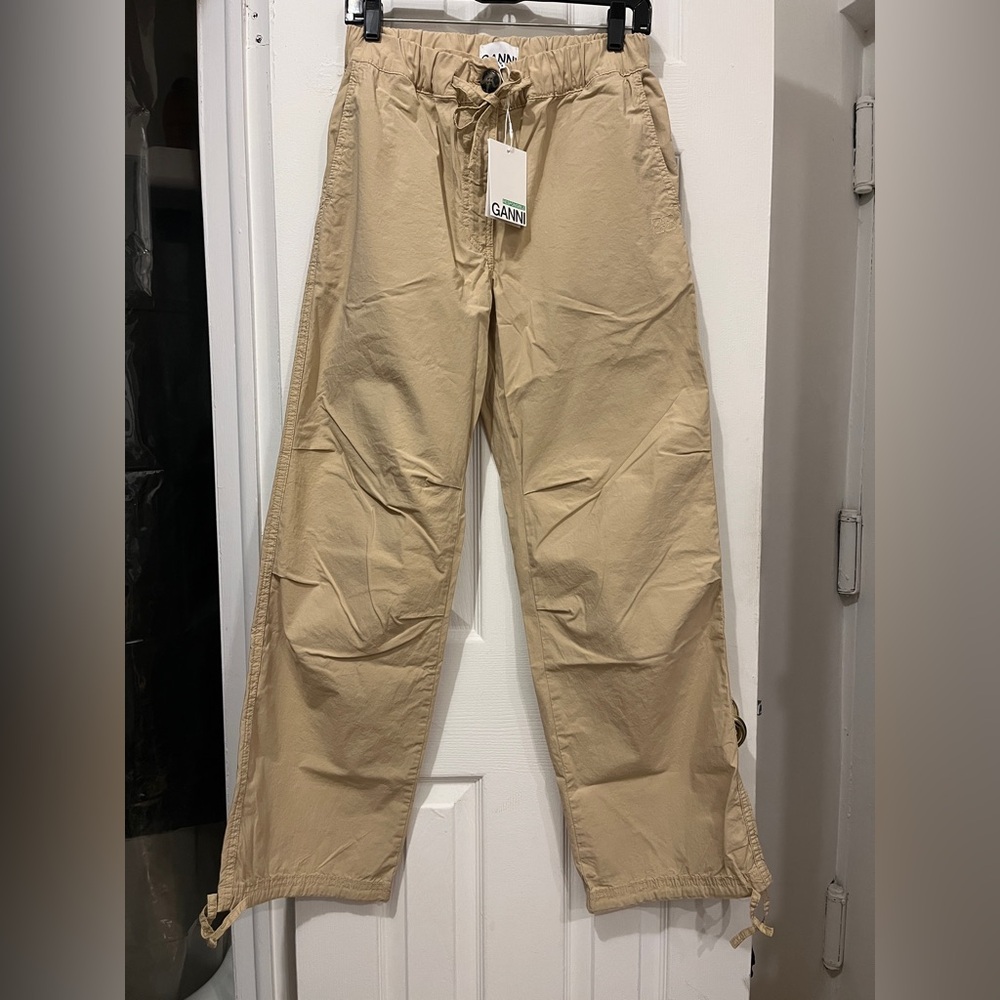 Ganni Beige Cargo Pants